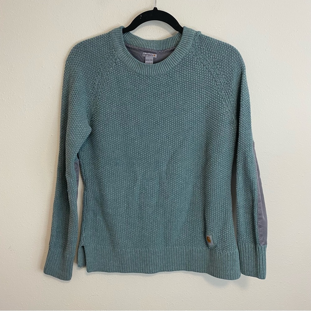 Carhartt Women's Crewneck Sweater in Seafoam Green